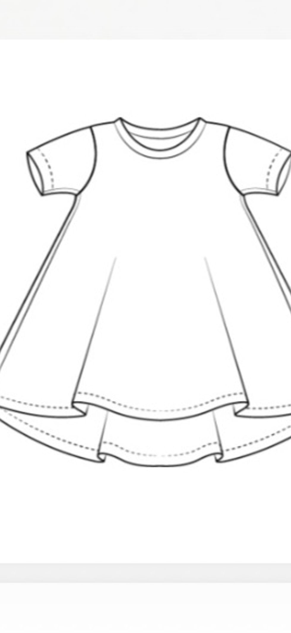 T-Shirt Dress - short sleeved