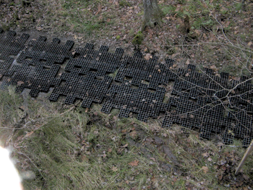section of off-road trail