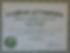 Ardys Goodine Certification