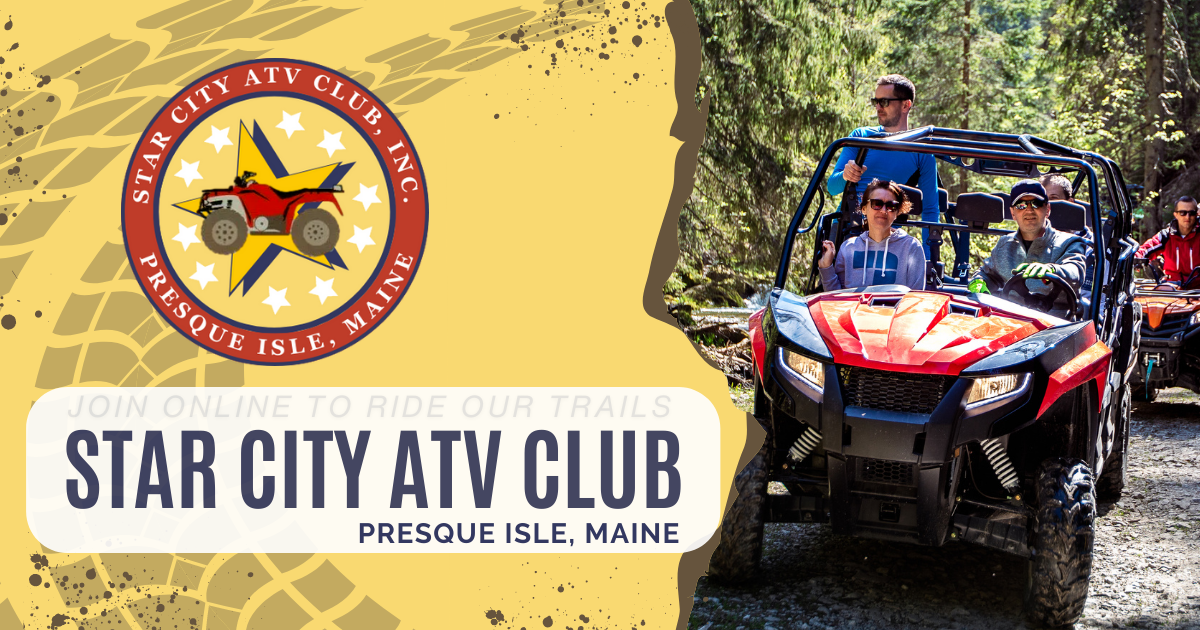 Aroostook County Trail Map Star City ATV Club Presque Isle