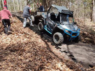 adding gravel to ATV trail