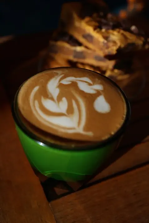 coffee drink with art