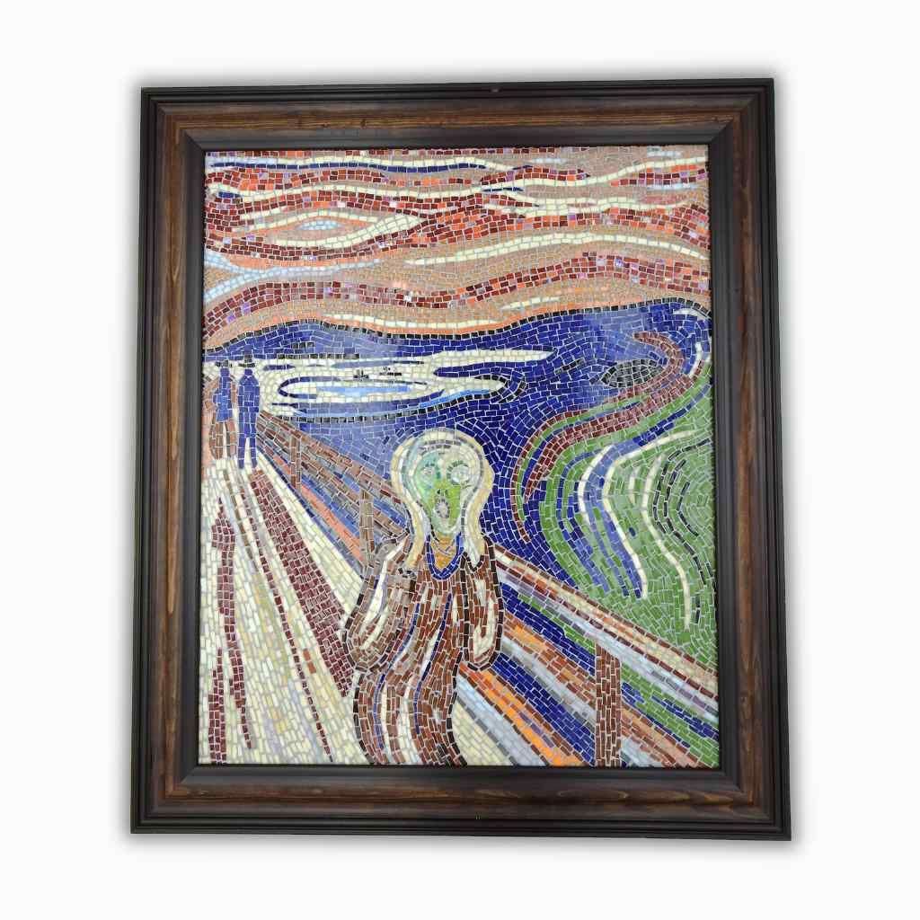 The Scream mosaic interpretation by Paul Lilley