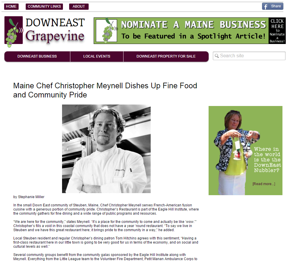 Interview with celebrity chef