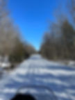 snowmobile trail groomed by Benedicta Snow Gang