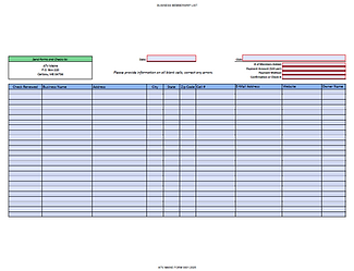 thumbnail image of Business Membership Form