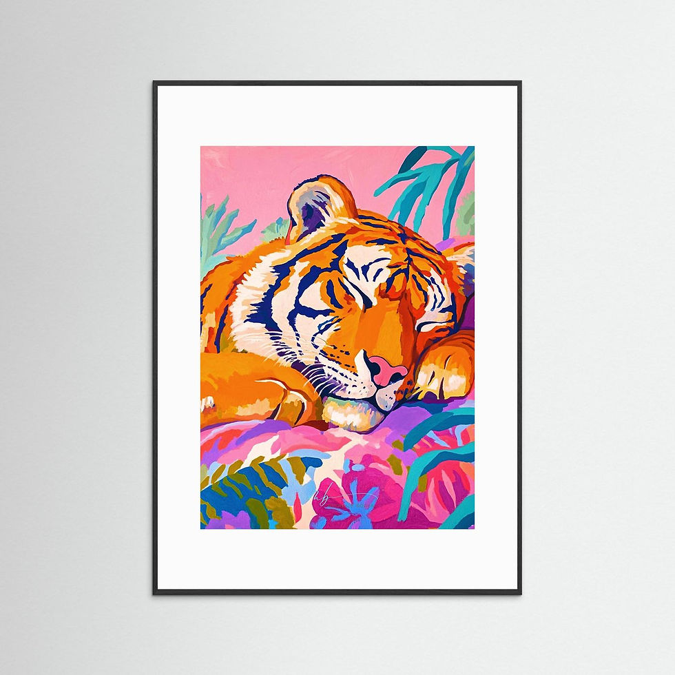 Thumbnail: Sleepy Boo's (2) Fine Art Print Option Framed