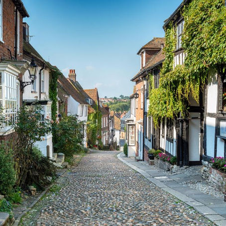 Mermaid Street in Rye, East Sussex.
