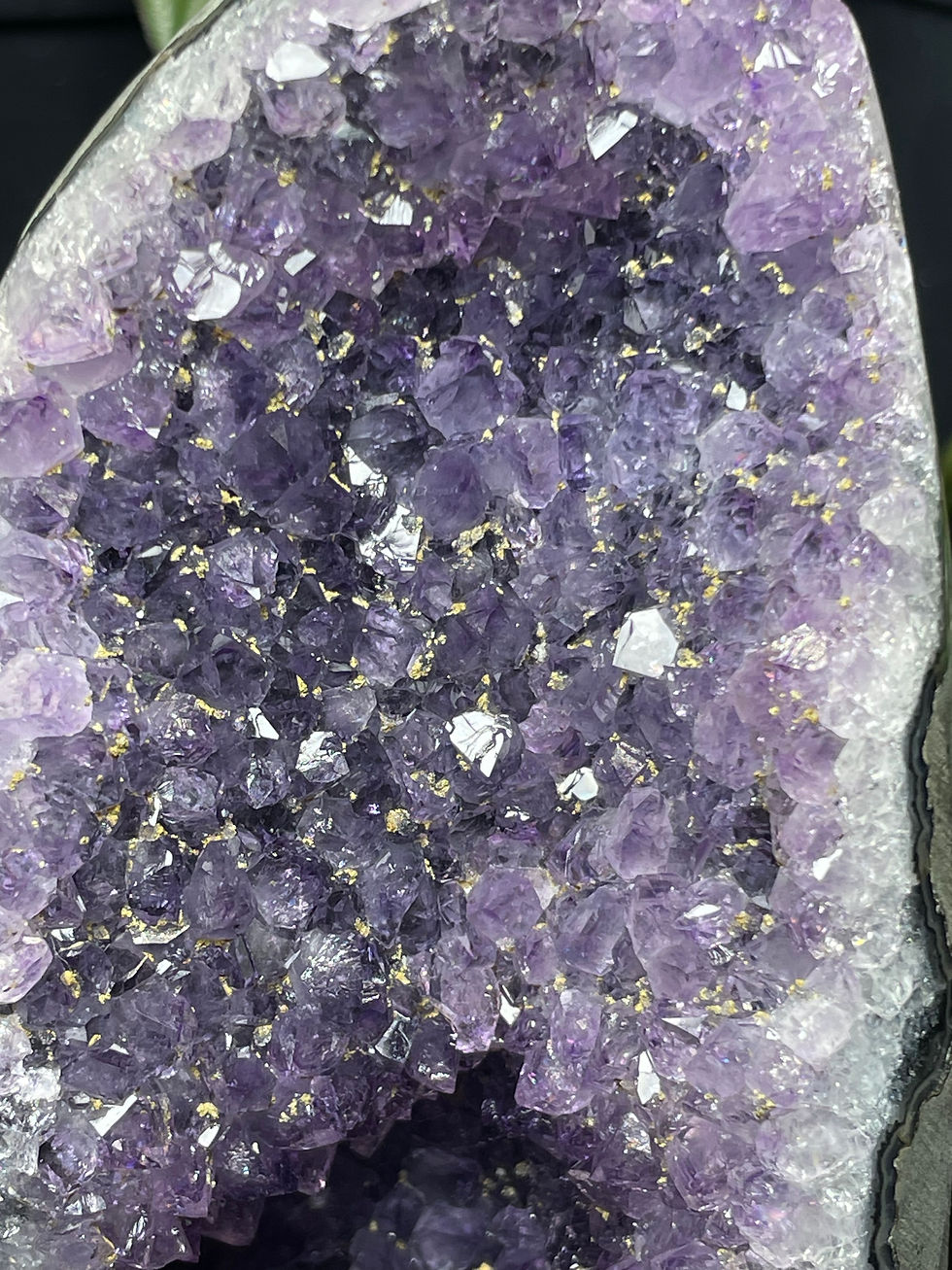 Thumbnail: Uruguay Natural High Quality Shinny Lavender Purple Amethyst Crystal Geode Cave