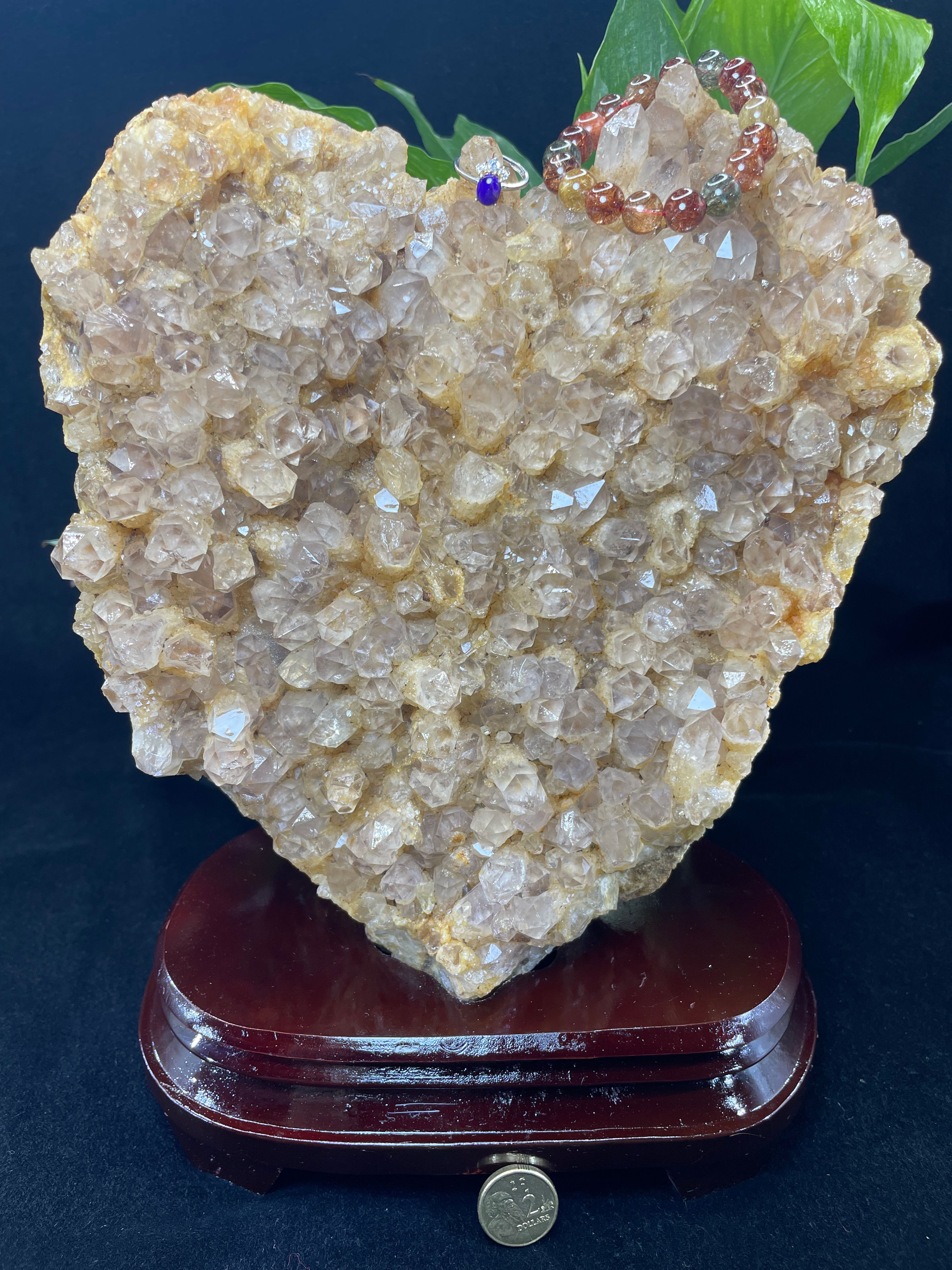 5.4KG 28CM Natural Africa Zambia Amethyst Citrine Mountain Vein Elestial Crystal