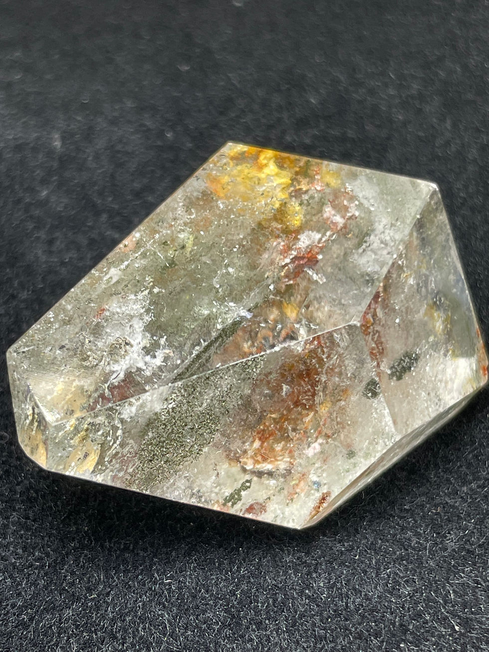 Thumbnail: Natural High Translucent Crystal with Colourful Four Seasons Phantom Inclusion