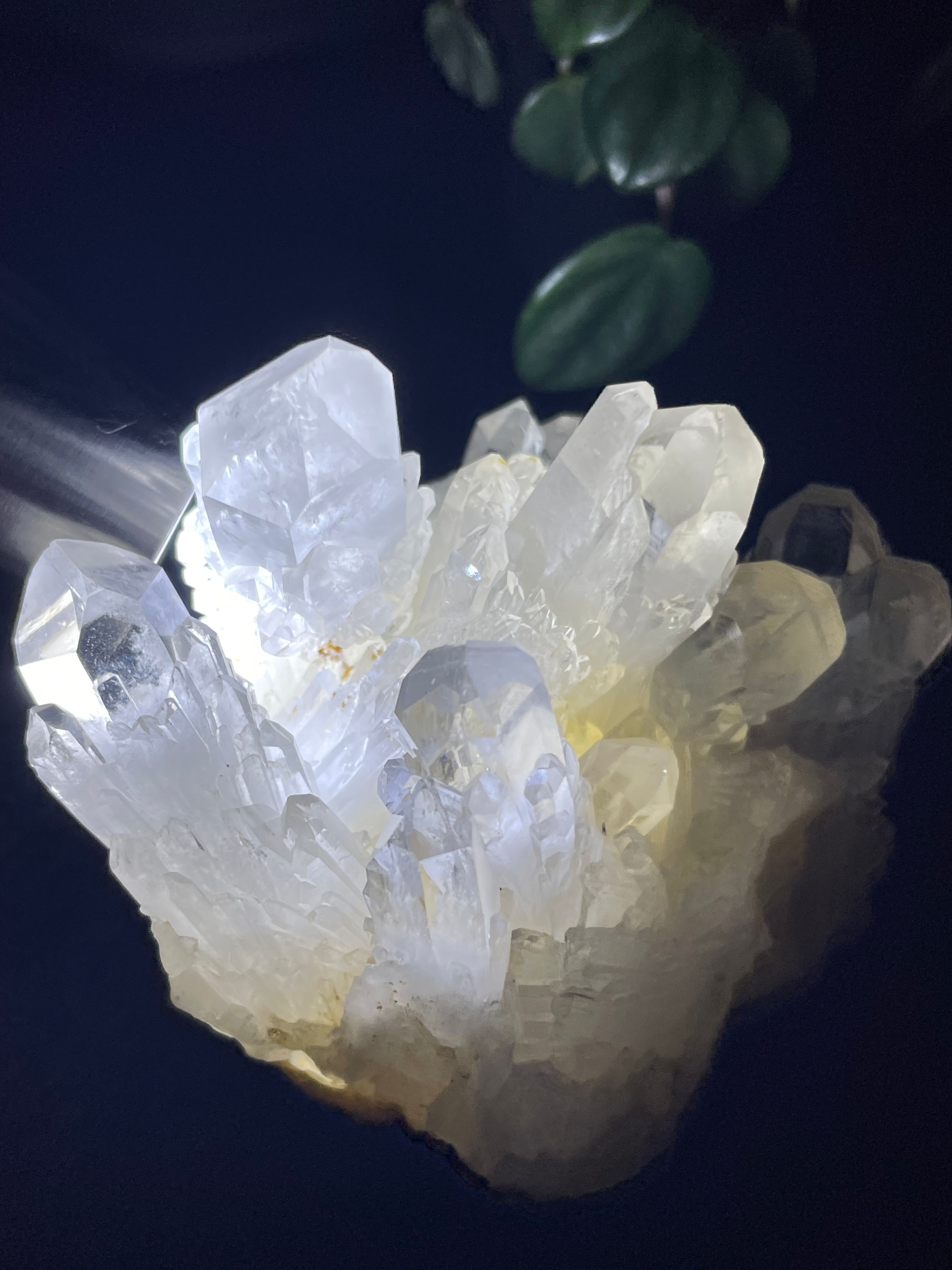 Natural Rare Madagascar Clear Cathedral Crystal Castle & Yellow Hematoid Quartz