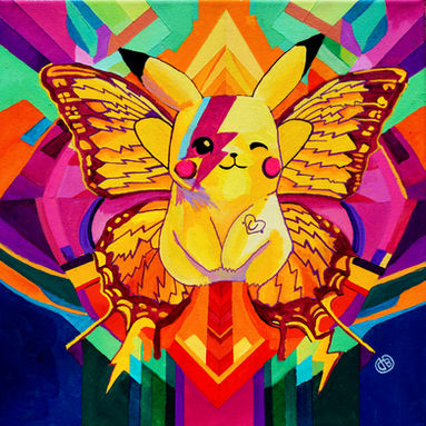 PIKACHU AND DAVID BOWIE