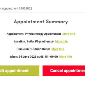 Online Appointment Cancelation / Rearranging Appointment now available