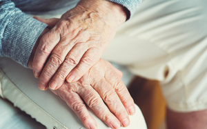 Elderly hands