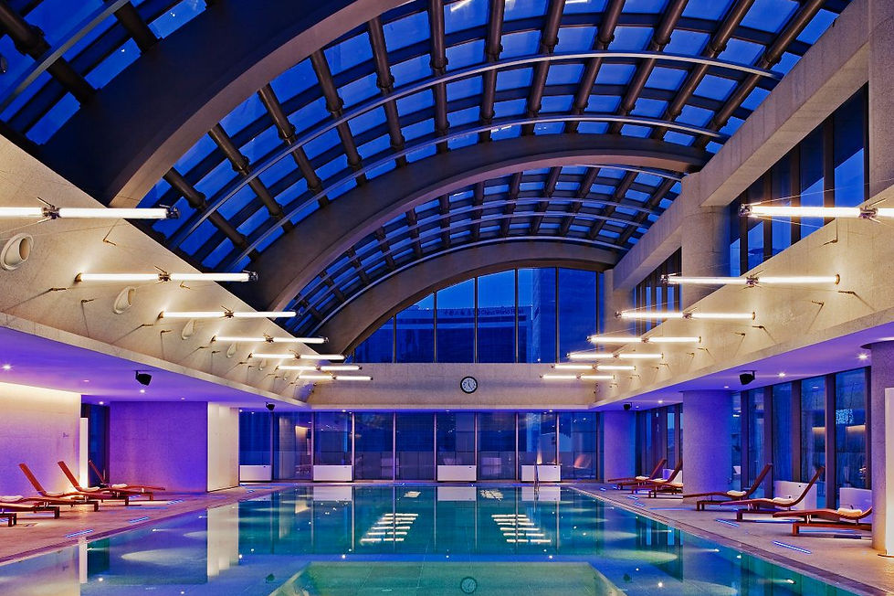 Swimming Pool with curved ceiling
