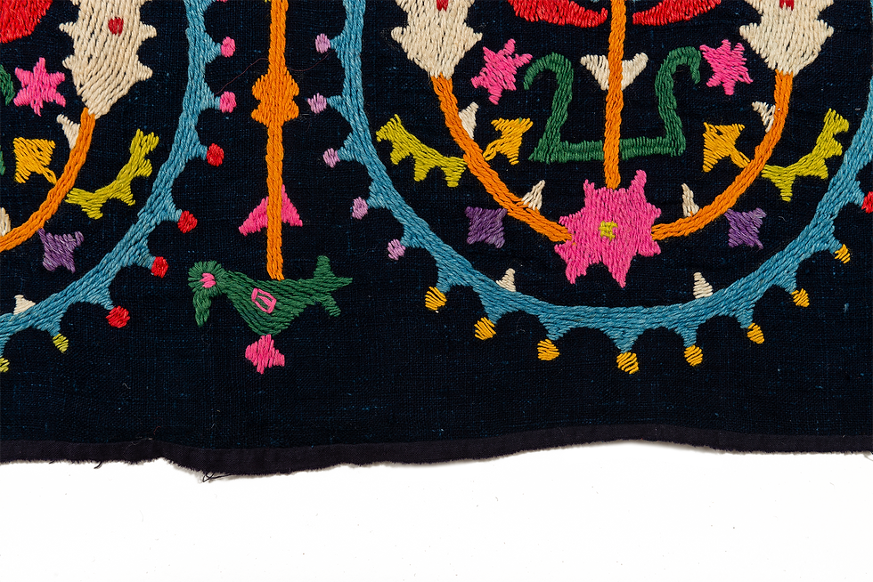 Thumbnail: Antique Armenian Marash Tulip Embroidered Panel
