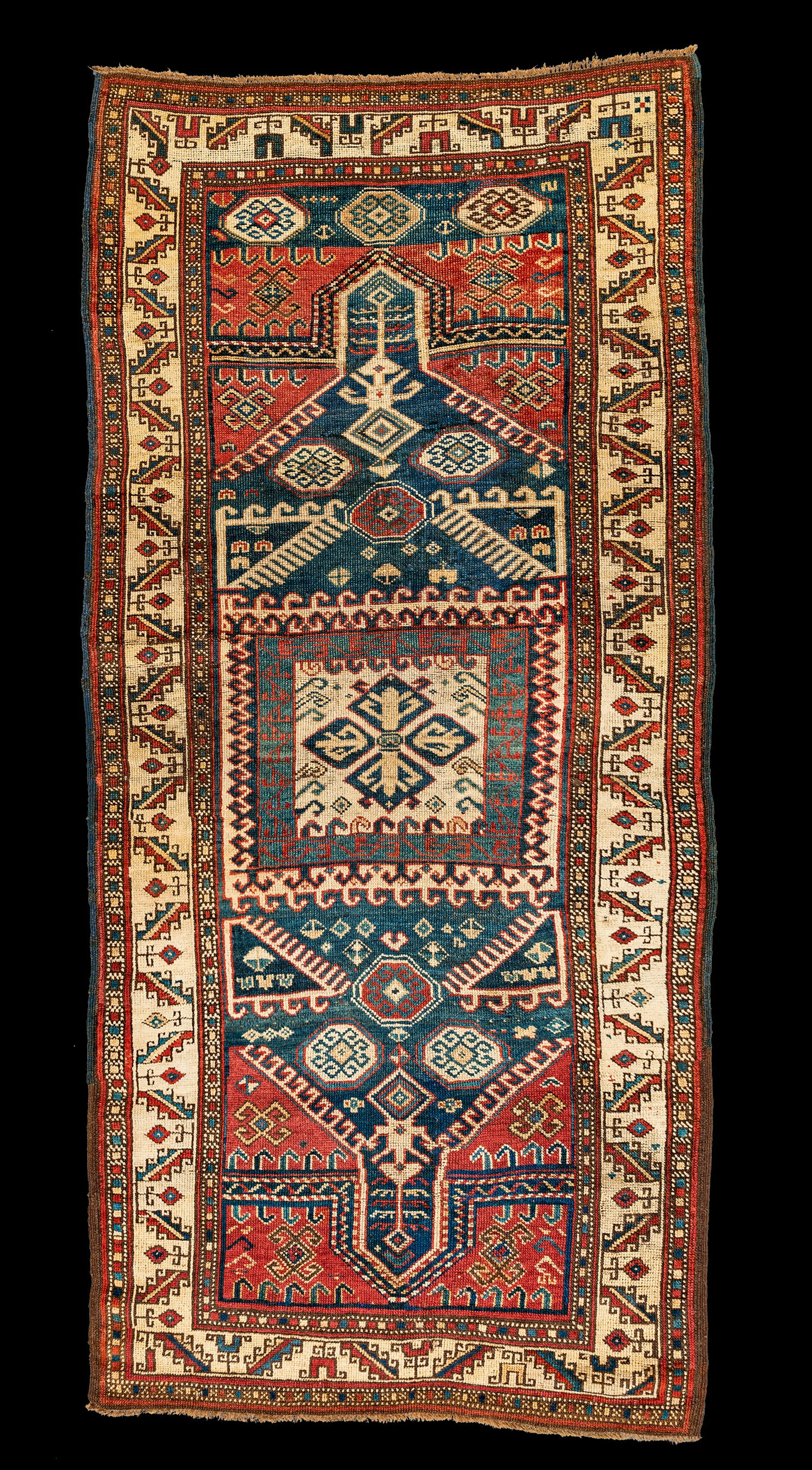 Antique Armenian Double niche Alter Rug