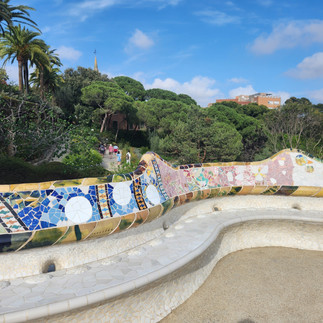 Tile arches at Park Guell