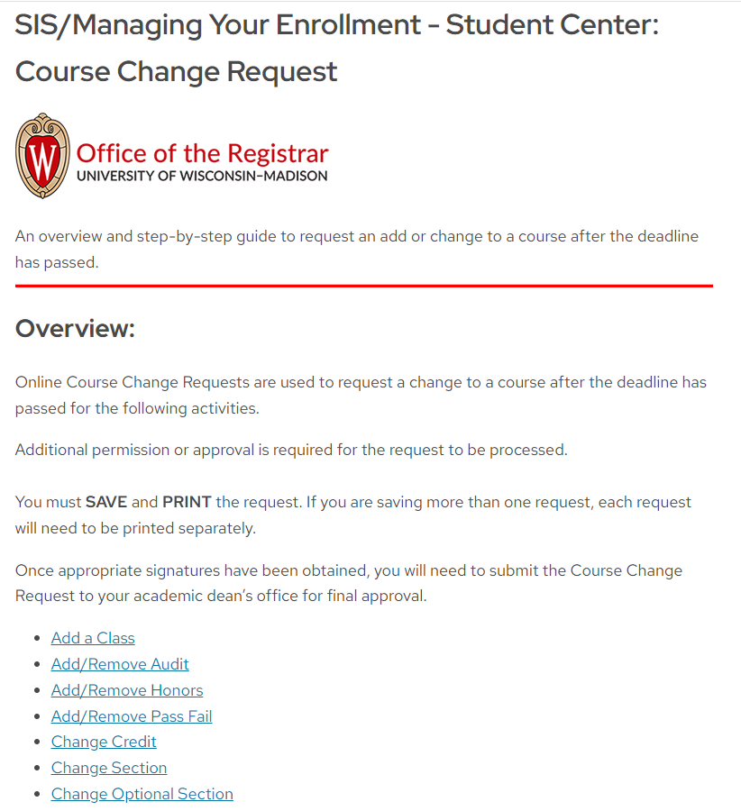 2024-06-06 10_47_09-SIS_Managing Your Enrollment - Student Center_ Course Change Request