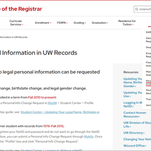 Office of the Registrar - Website