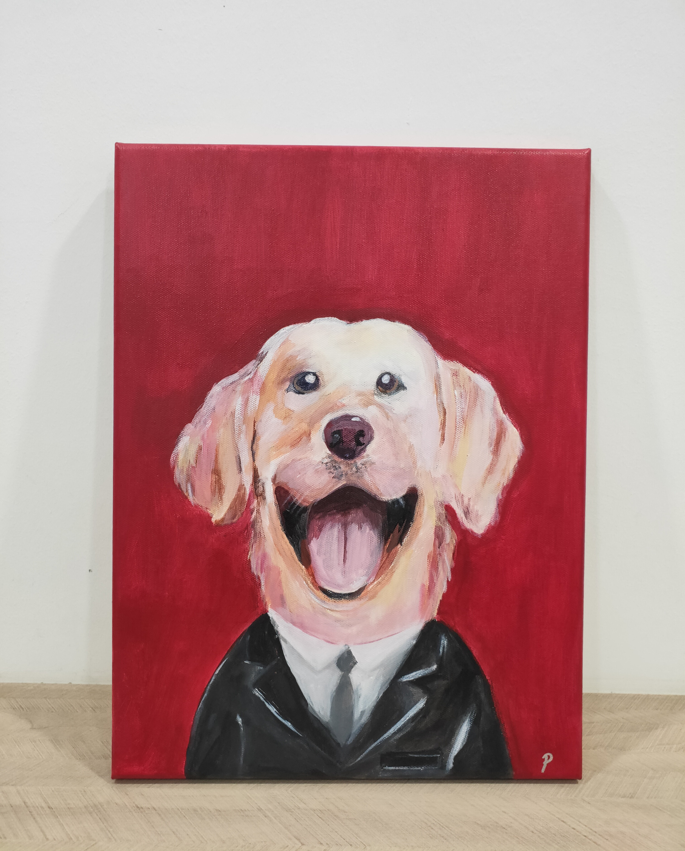 DOG IN SUITS 30cm*40cm