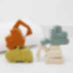 Thumbnail: Construction Vehicle Mold Free Silicone Bath Toy Set | Marlowe & Co