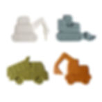 Thumbnail: Construction Vehicle Mold Free Silicone Bath Toy Set | Marlowe & Co