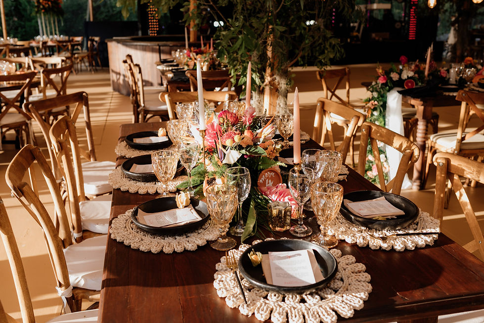 Decoración de mesas y salón de la boda - Wedding planner & Event designer - Un sueño de boda