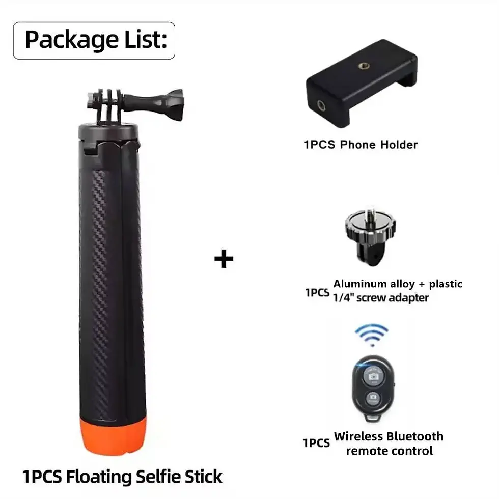 Thumbnail: FANGTUOSI Underwater Buoyancy Bar Diving Extendable Selfie Stick Tripod for