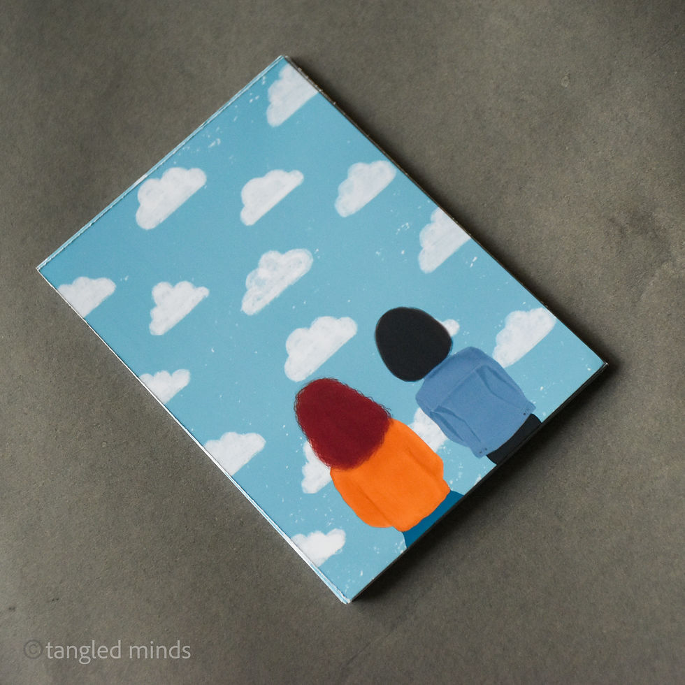 섬네일: AHEAD OF US postcard