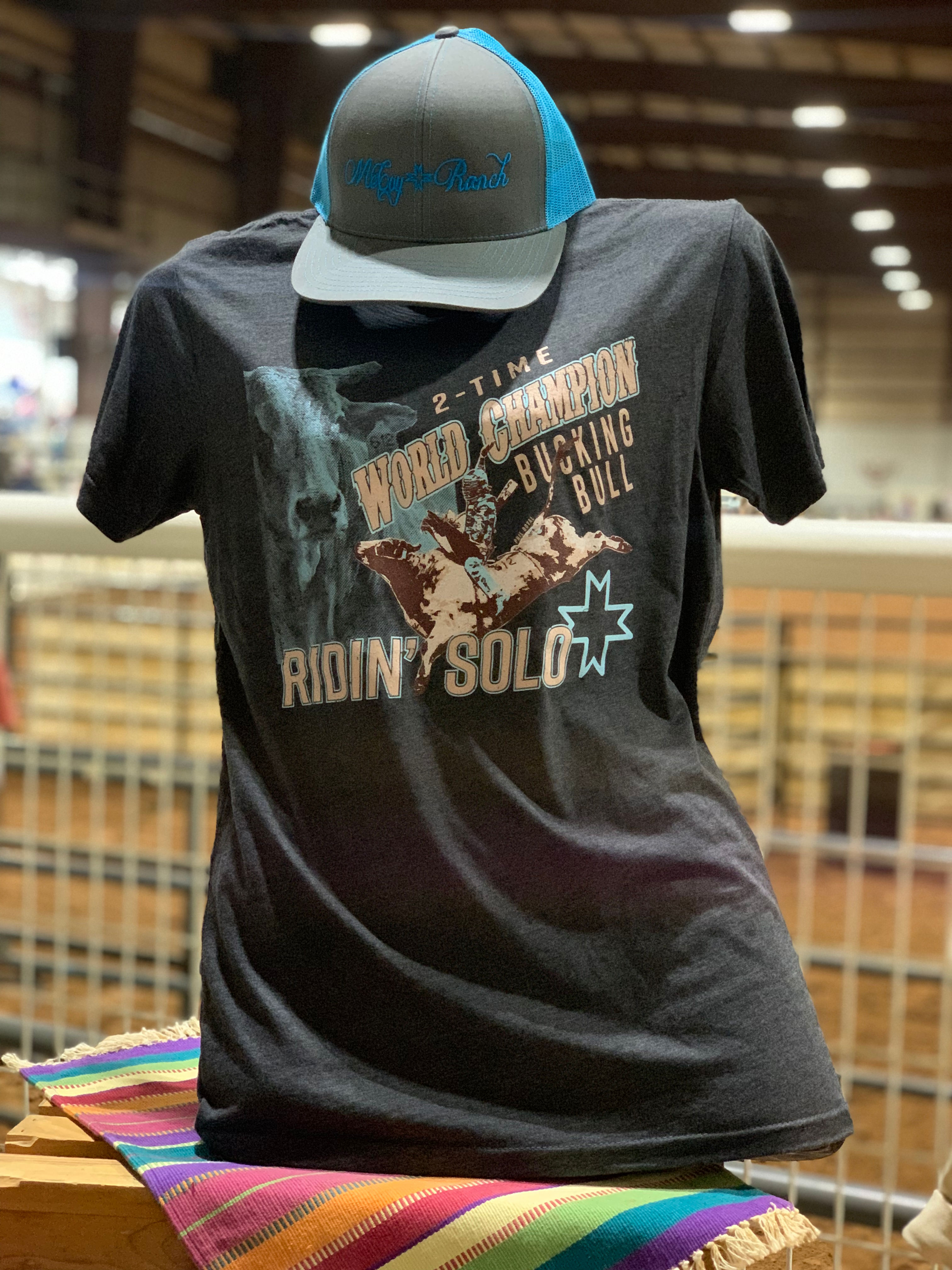 Ridin Solo - 2 Time World Champ Tshirt