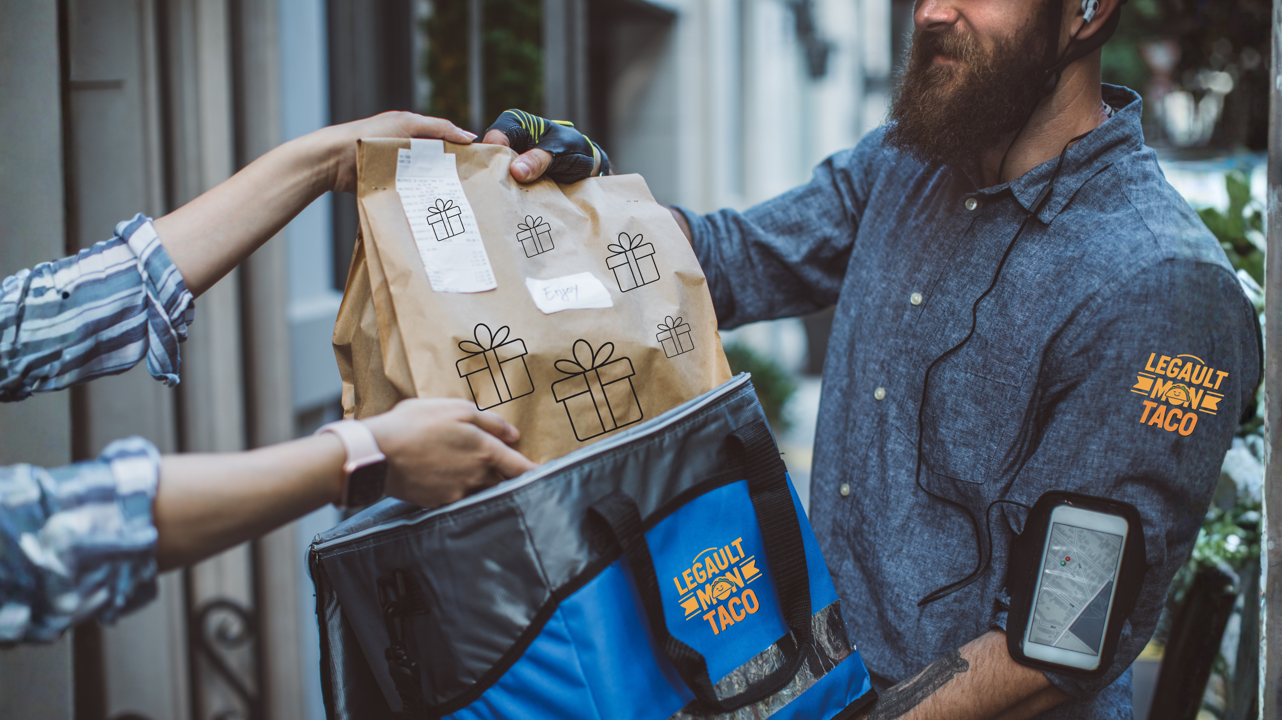 Arranged Food and Objects