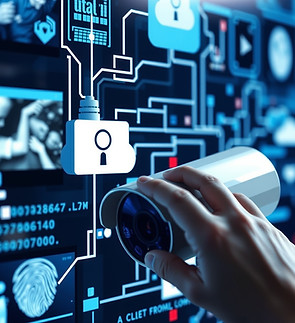 Modern security systems are networked and often utilize cloud-based video storage and biom