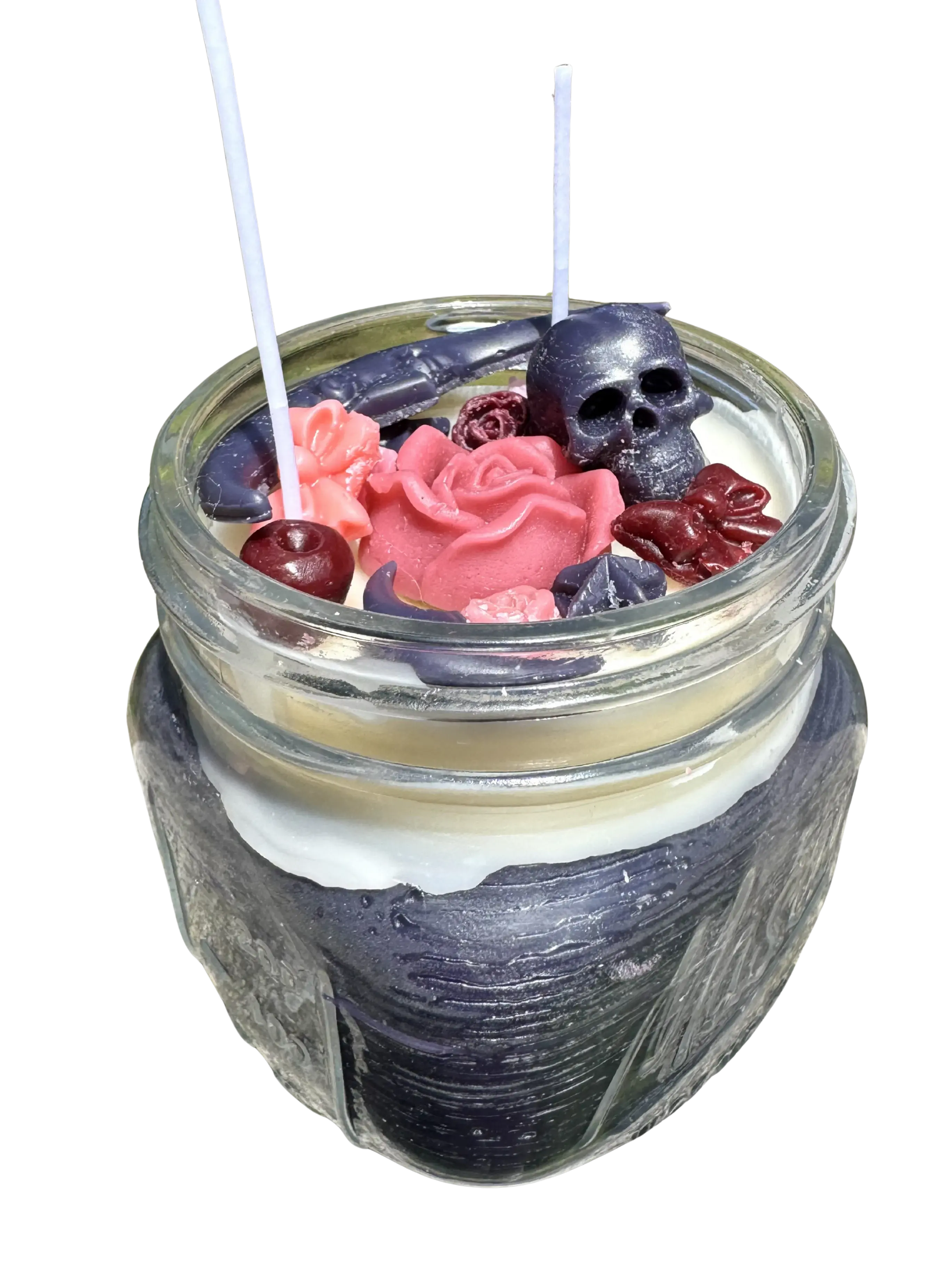 Goth Vibes ~ Handmade Local Gift Candle Skulls + Hearts 🖤