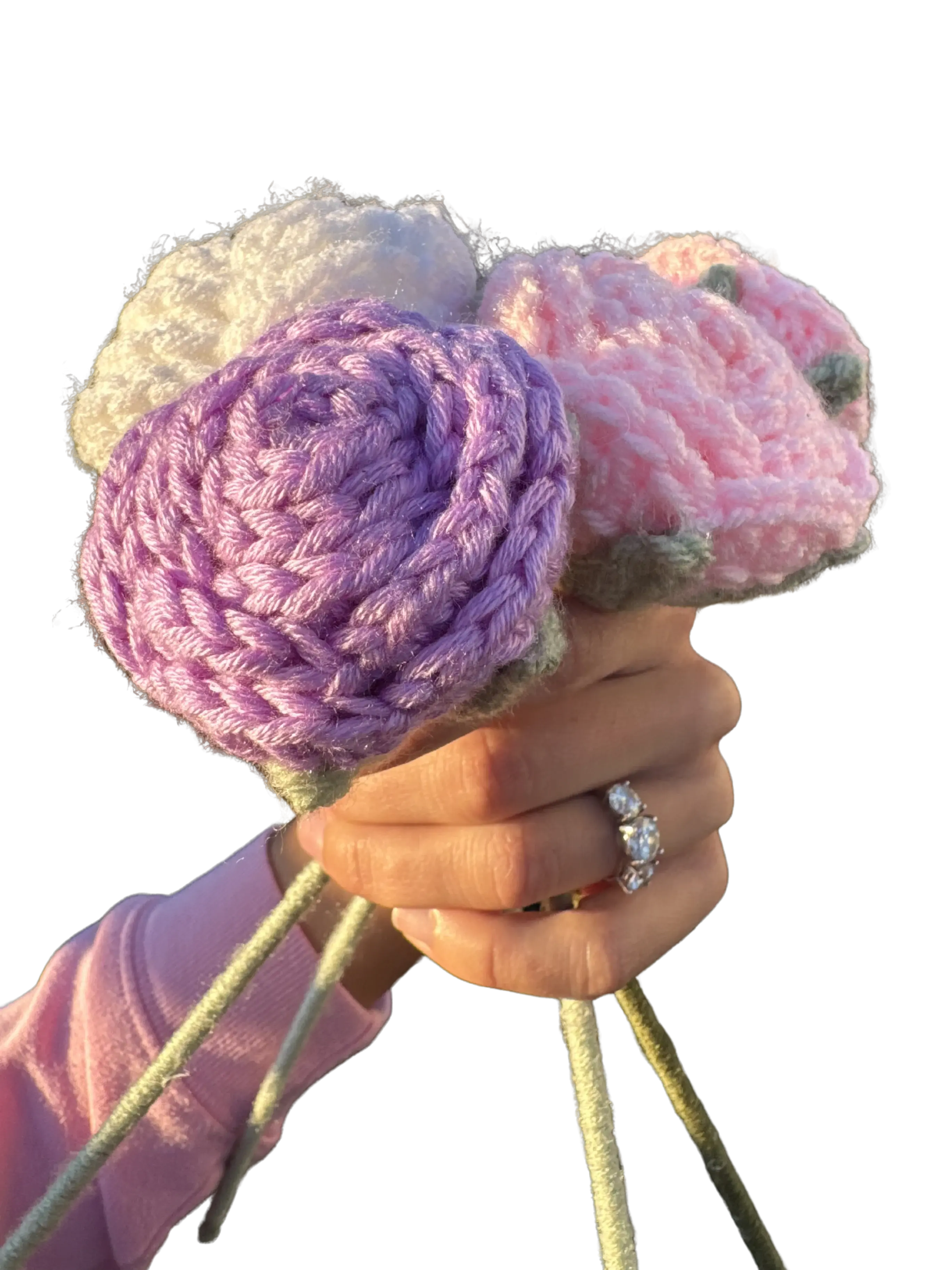 handmade crochet rose gift flower delivery meridian idaho