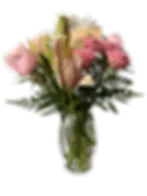 lily rose pink floral arrangement delivered meridian idaho