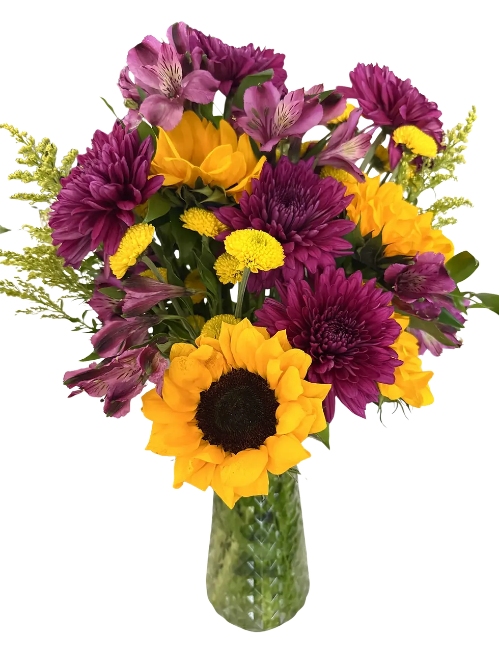 Thumbnail: sunflower purple flower arrangement in boise, idaho