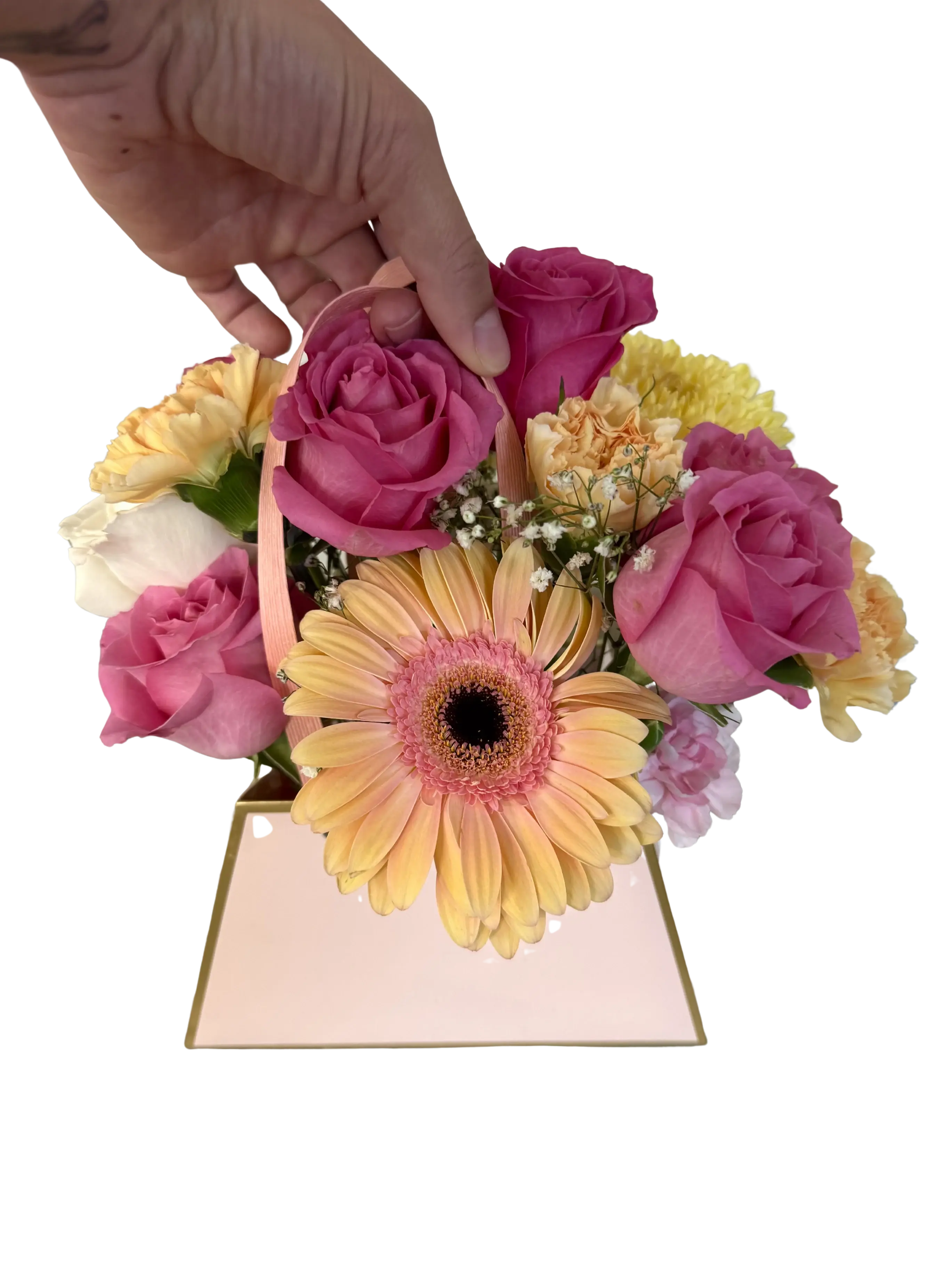 Mini Real Flower Purse Bouquet Gift Design 👛