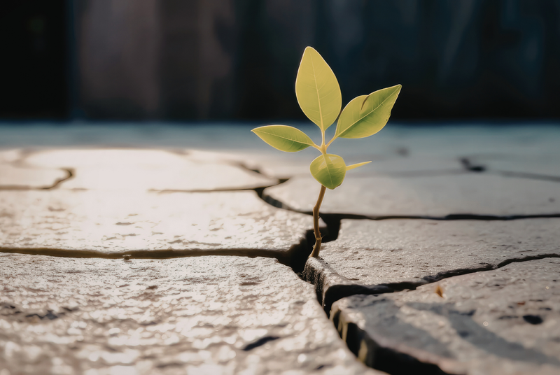 Young teenager with multicolored lines chaotically centered around their head