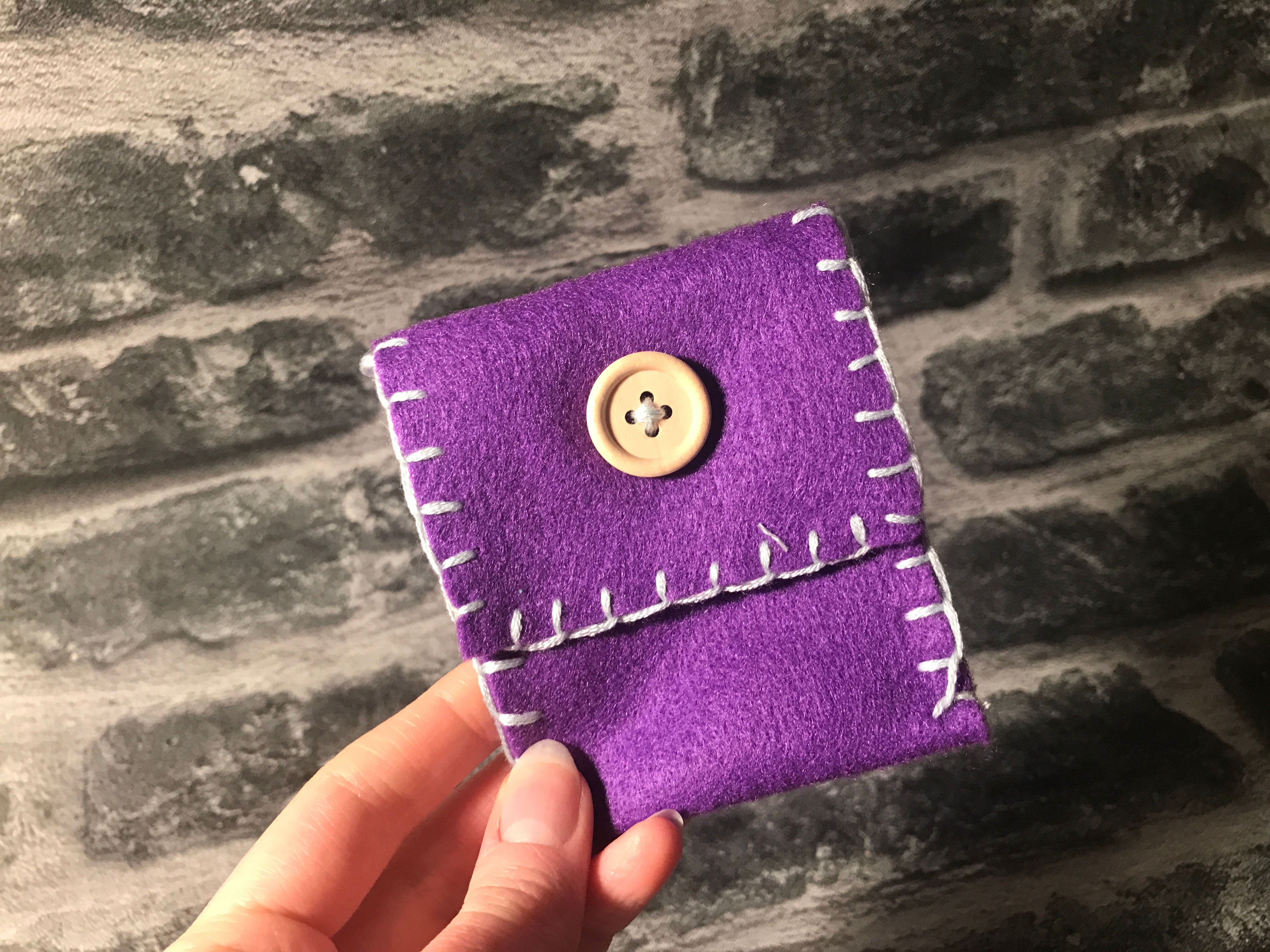Purple Spell Bag - Handsewn