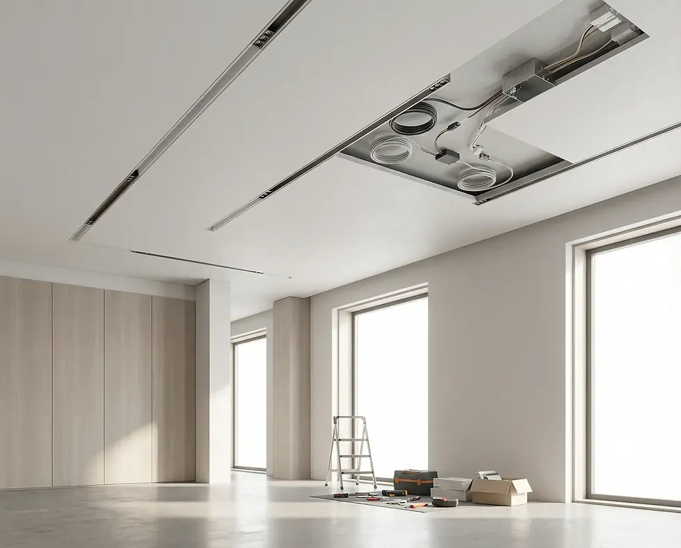 ติดตั้งไฟแทรคไลท์แบบฝังฝ้า ต้องเตรียมหน้างานอย่างไร
