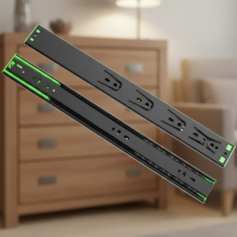 รางลิ้นชักกดกระเด้ง รับข้าง