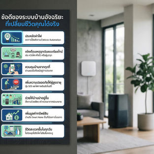 ระบบบ้านอัจฉริยะ คุ้มค่าไหม เจาะลึก ข้อดีของระบบบ้านอัจฉริยะ ที่เปลี่ยนชีวิตคุณได้จริง