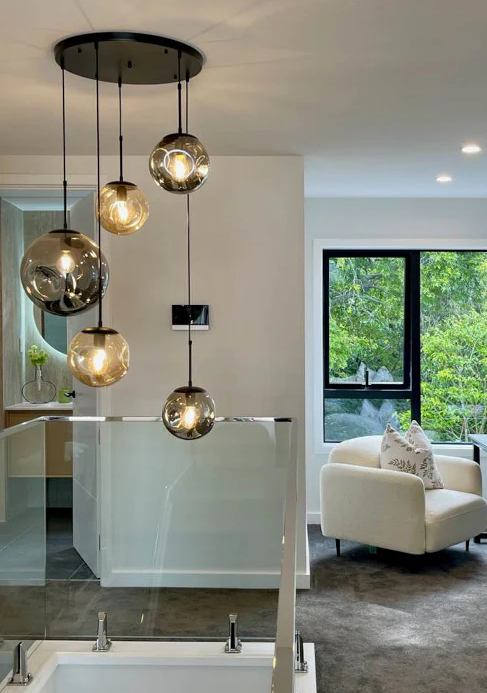 Miniatura: Multi-Light Glass Globe Pendant