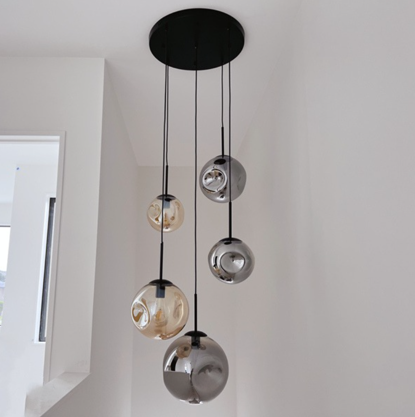 Multi-Light Glass Globe Pendant