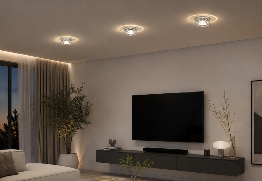 Recessed glass downlight