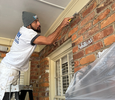 preparing house exterior for repainting