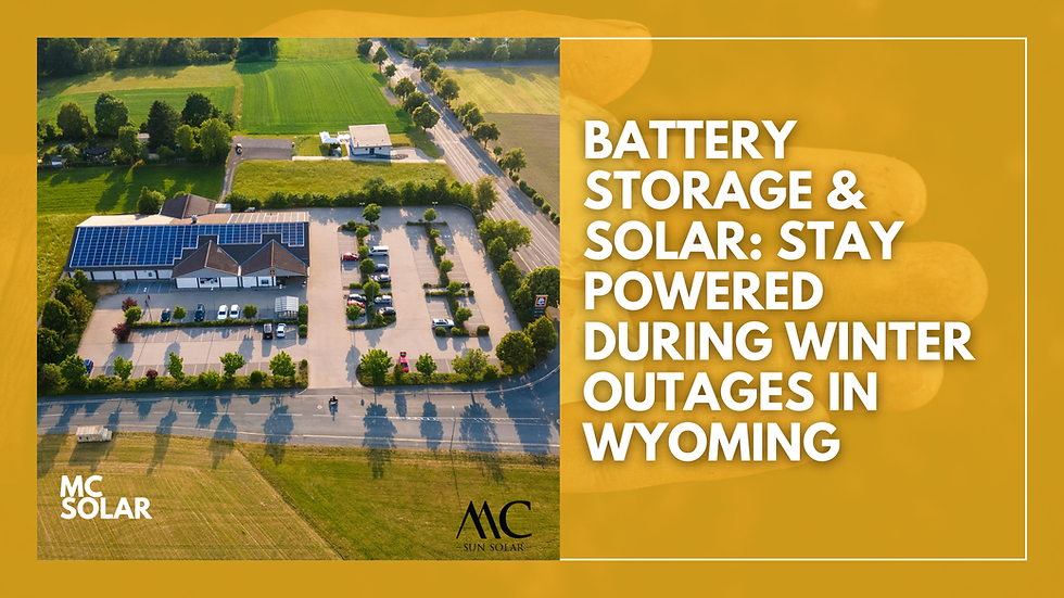 Battery Storage & Solar: Stay Powered During Winter Outages in Wyoming