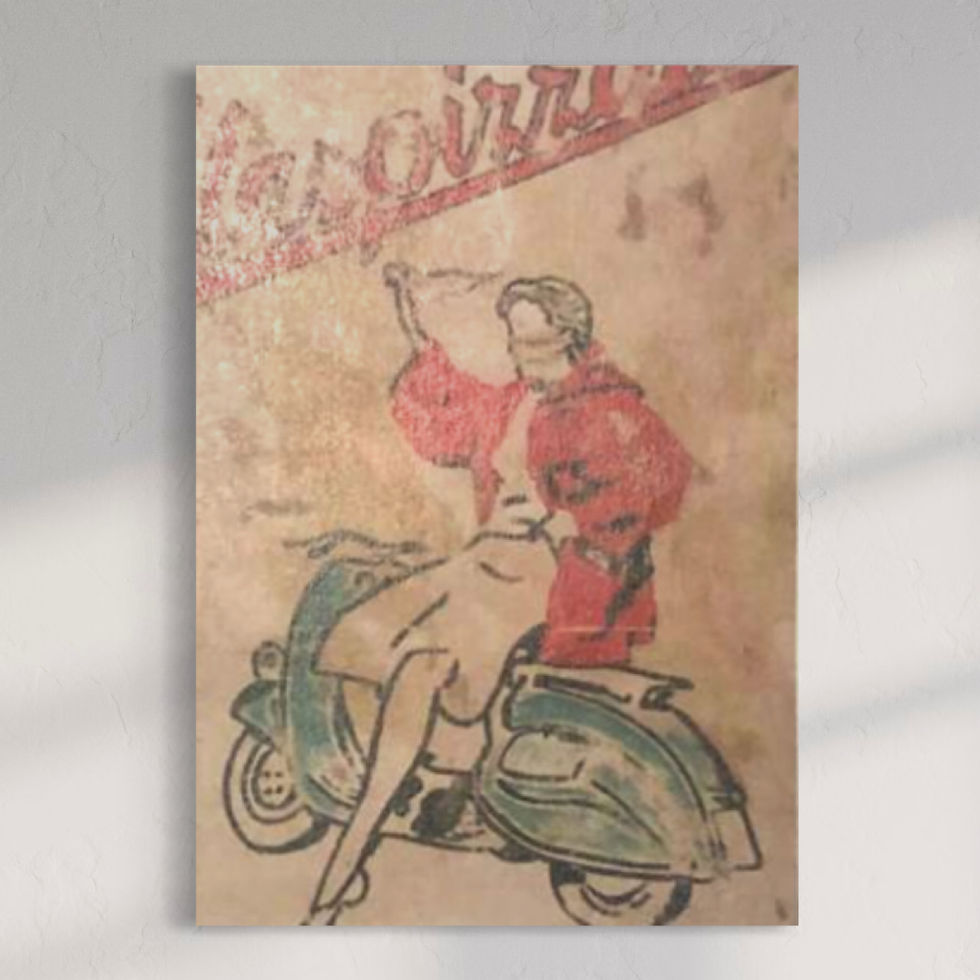 "Con la vespa" - Paolo De Cuarto